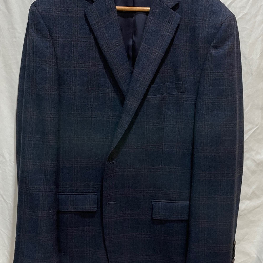 Ralph Lauren Dark Blue Checkered Blazer